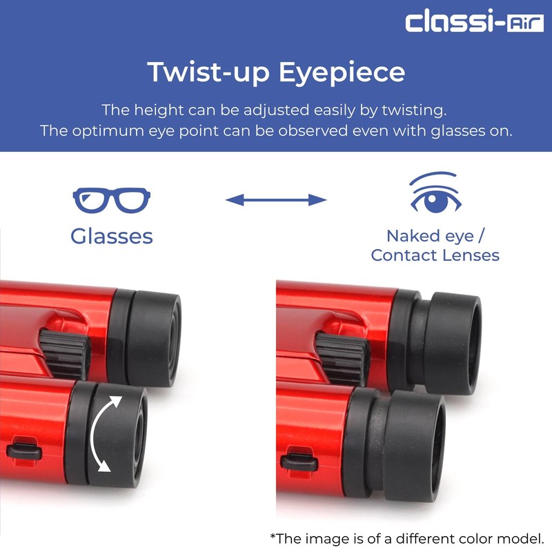 Kenko Classi-Air 021422 Binoculars 10x21 DH Roof Prism Lightweight Foldable