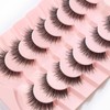 Faux Mink Eyelashes 8-10mm with Clear Band, 100% Handcrafted, Fluffy