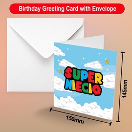 Papa Prints Super Niece Birthday Cards Funny with Envelope (145 x 150 mm) Happy Birthday Card Niece Birthday Cards for Women