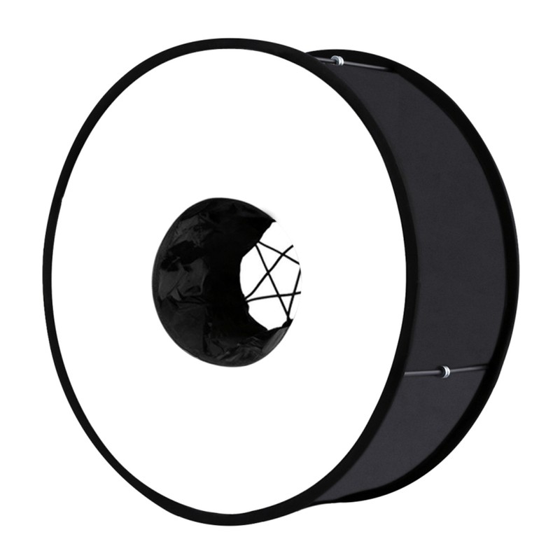 PULUZ 450mm Round Style Softbox Speedlight Flash Light Shoot Soft
