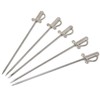 Honbay 5PCS Stainless Steel Cocktail Picks Reusable Toothpicks for Appetizer,