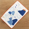 Natsuhashi Pattern Morita MiW Small Pocket Handkerchief, Ningo, Orange, A-65940-86-OR