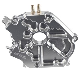 pinkhatcat Dual Bearing Billet Side cover For GX200/Clone 196 Predator Hemi, Ghost, Tillotson 212 and 224 Engine Silver