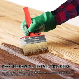 Sukudon 2 Pieces Wallpaper Paste Brush, Large Masonry Brush, Fence Paint, Decorating Brush, Cutting Brush, Paste Brush, Harris Brush Set, Scale Paint Brush