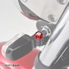Daytona 91925 Premium Zone Motorcycle Cap Bolt Collar M8, Red,