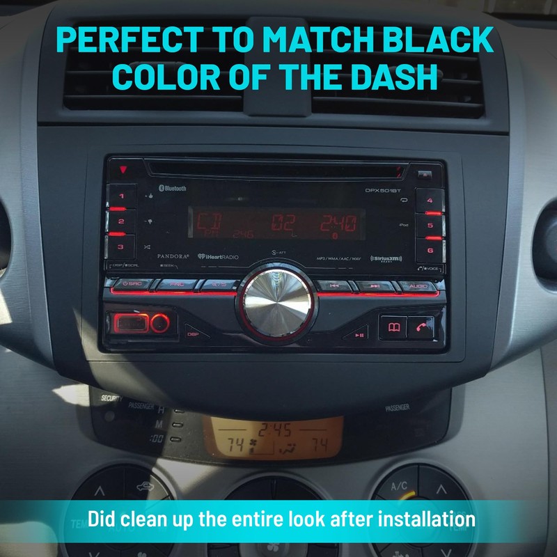 NuIth Double DIN Radio Dash Kits for 2006-2012 Toyota RAV4,