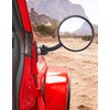 JOYTUTUS Upgraded Round Wrangler Mirrors Doors Off Compatible with Wrangler