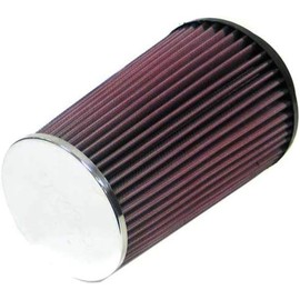 K&N Universal Clamp-On Air Intake Filter: High Performance, Premium, Washable, Replacement Filter: Flange Diameter: 4 In, Filter Height: 8 In, Flange Length: 0.625 In, Shape: Round Tapered, RC-4580