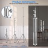 SUPON Stainless Steel Light Stand 110" /2.8m, Spring Cushioned Heavy