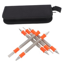 Gatuida 5pcs Spring Center Punch Tool Set Innovative Spring Technology for Precise Hinge Removal Durable Pin Setter for Woodworking and Mechanics User Friendly Design for Tight Spaces