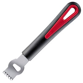 Westmark Gallant Peeler, Plastic/Stainless Steel, Black/Red/Silver, 16.5 x 2.7 x 2 cm