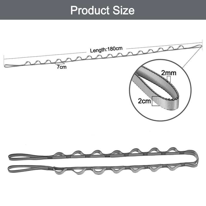 DASKING 2 Pack Daisy Chain, 180cm Yoga Hammock Extension Strap,