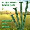 Jetec 50 Pcs 8 Inch Green Landscape Plastic Edging Spikes