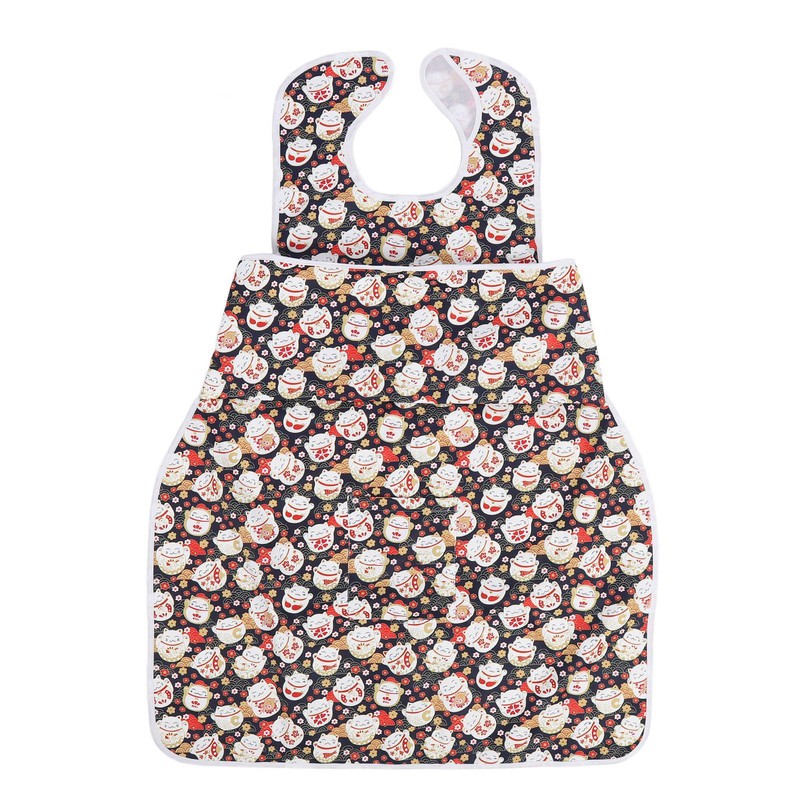Adult Bib for Elderly Washable Bib Reusable Waterproof Clothing Protector
