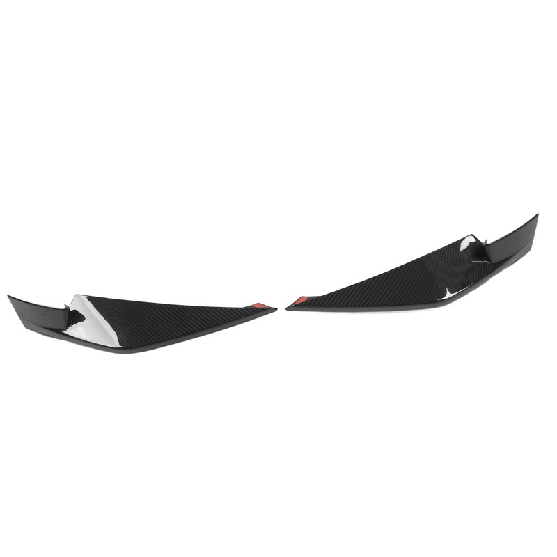 6Pcs Front Bumper Lip Spoiler Anti Collision Carbon Fiber Side