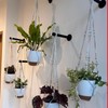 FUNSUEI 6 Inch Hanging Planters Set of 3, Self Watering