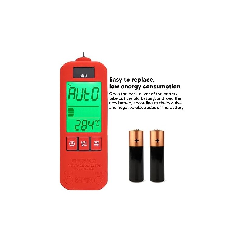 Multímetro Completamente Automático Ohm Volt Amp Medidor de Prueba Multímetro