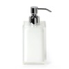 Gedy Bathroom Soap Dispenser, Resin, White, 16.2 x 7 x