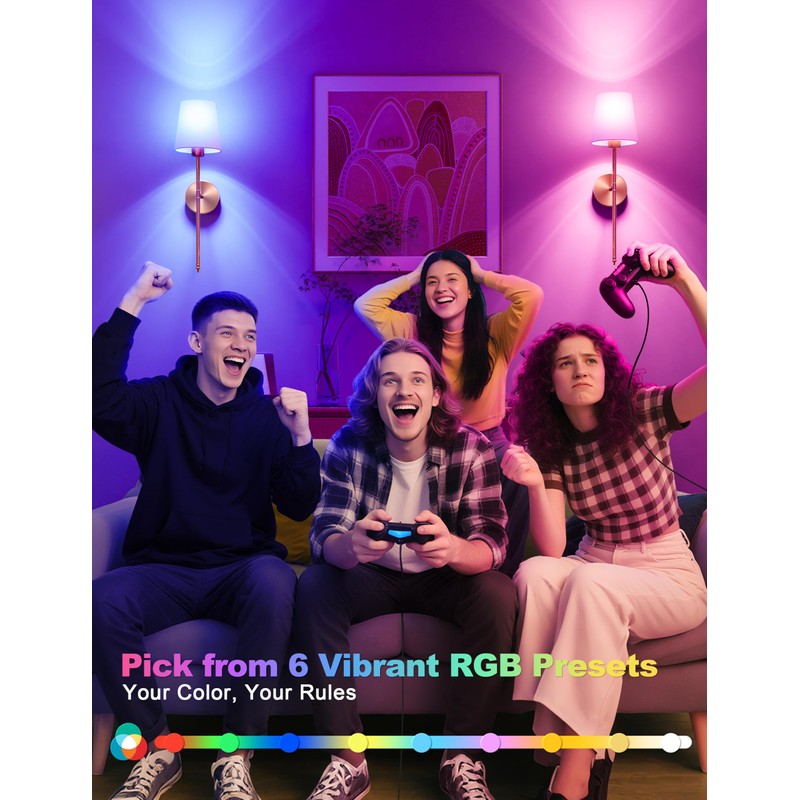 JOFIOS Battery Operated Wall Sconces Set of 2,Gold Wireless Wall