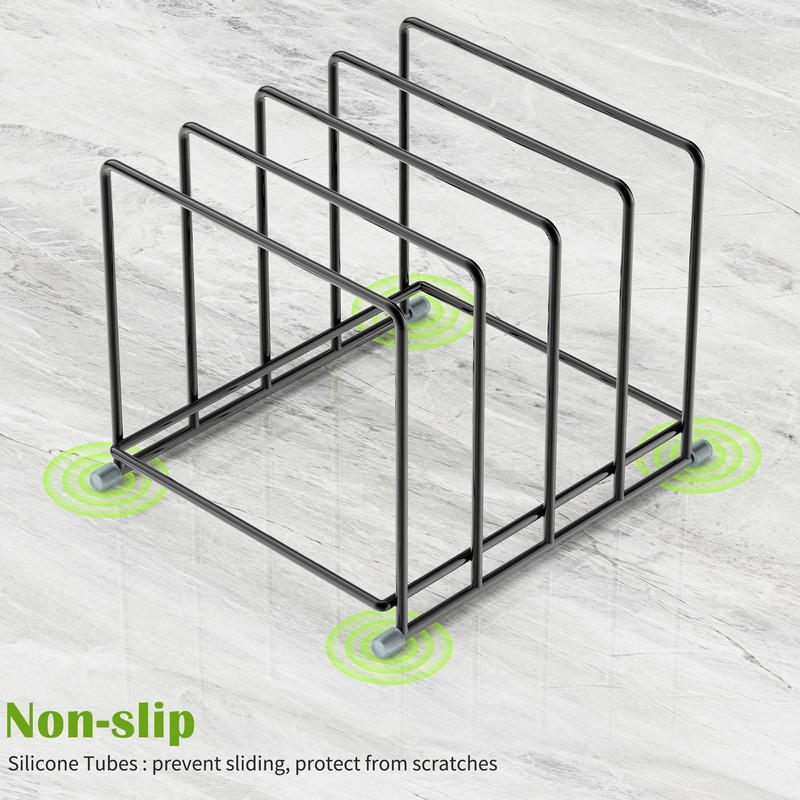 PLUVON Cutting Board Organizer-1.6in Wide Kitchen Cutting Board Holder Stand