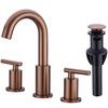 TRUSTMI 2 Handle 8 Inch Widespread Bathroom Sink Faucet with