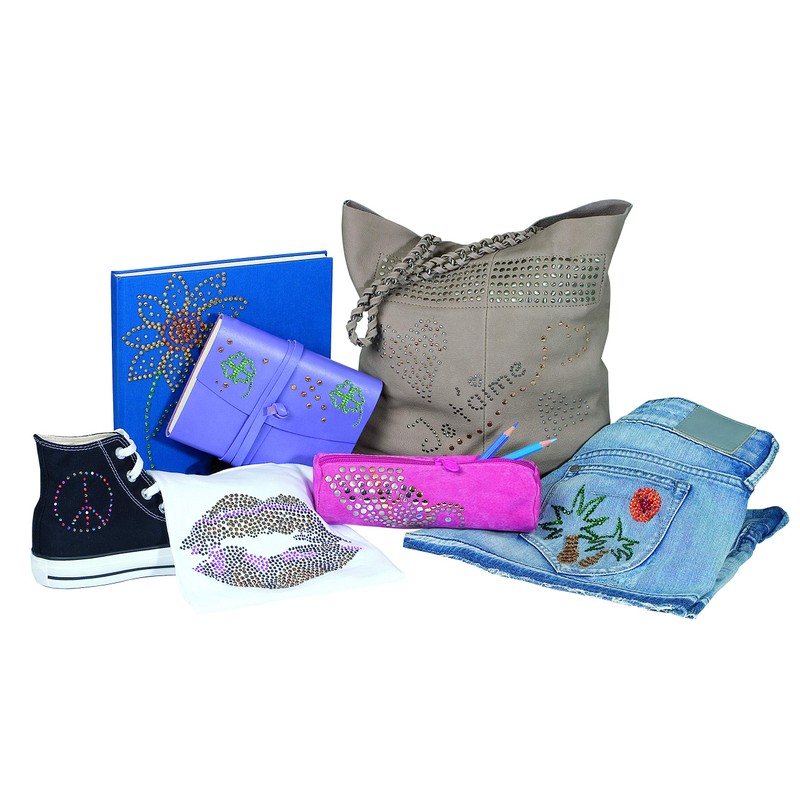 Pebaro 0251 Rhinestone Set, Rhinestone Piston, 12 Attachments for Different