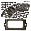 Clever Organization 30 Pack Antique Bronze Label Holders for Home