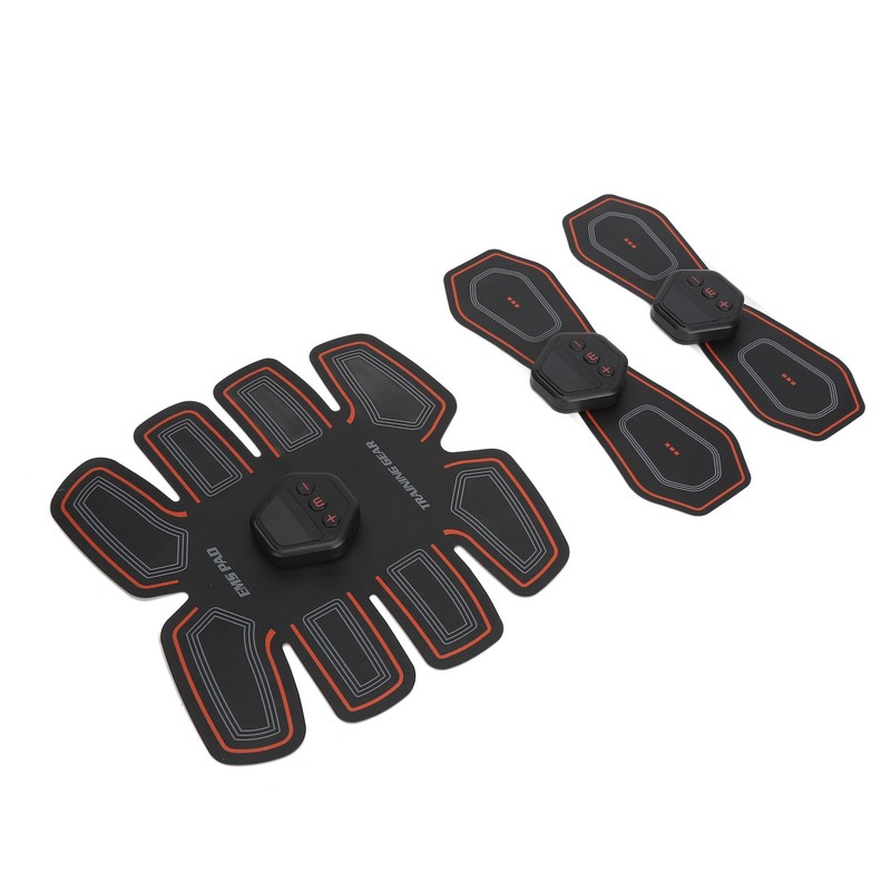 Abdominal Muscle Trainer 10 Modes PU Leather USB Rechargeable Micro