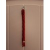 U.S. ARTISAN DESIGNS Air horn pull Peterbilt & K.W. ,geniune leather, 6 inches /  RED LEATHER