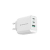 Conceptronic ALTHEA21W65 Ladegerät für mobile Geräte, Universal, Weiß, Netzteil, Schnellladung