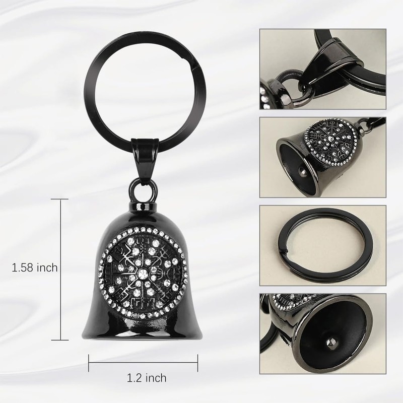 Viking Motorcycle Bell, Gremlin Bells for Motorcycles, Odin Warship Tree