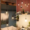ledscom.de RETRA Pendant Light/Pendant Lamp, Textile Cable, Matte Bronze, 1x
