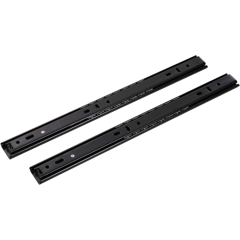 GLE2016 2 Sections Metal Drawer Slide Rail Tracks Ball Bearing