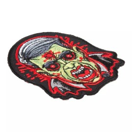 PatchStop Shot In The Head Zombie Patch, Scary Zombie Patches