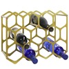 AT-VALY Countertop Wine Rack,Durable and Sturdy Freestanding 14 Bottle Wine