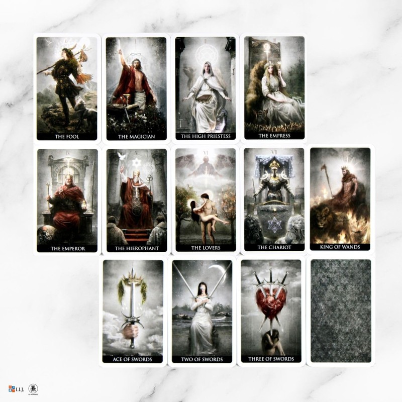 I.I.J Tarot Cards, Heaven & Earth Tarot Mini, Mini, 78