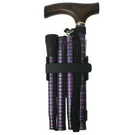 Aluminum 4 Fold Telescopic Cane sasae , , , check,