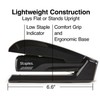 Staples One-Touch Desktop Stapler, 20 Sheet Capacity, Black (44436)
