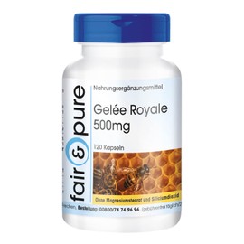 Fair & Pure® - Royal Jelly 500 mg - 120 Capsules - Standardised to 4% 10-HDA - Gently Freeze-Dried