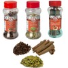 Ambika Spice, 3-Piece Set, Clove Hole, Cardamom Hole, 1 Bottle,