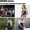 trabag Pack of 2 BBQ Aprons for Men with Pockets,