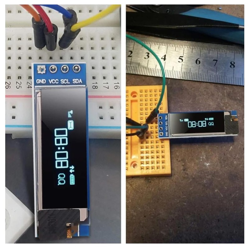 0.91inch I2C OLED Display Module I2C SSD1306 OLED Display Module