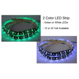 PilotLights.net Pilot Lights Dual Color (Green/White) LED Light Strips Auto Airplane Aircraft Rv