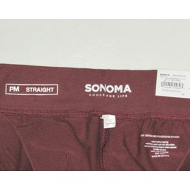 Sonoma Stretch Pants NEW Womens Medium Petite Straight 27" Inseam Legging PM MP