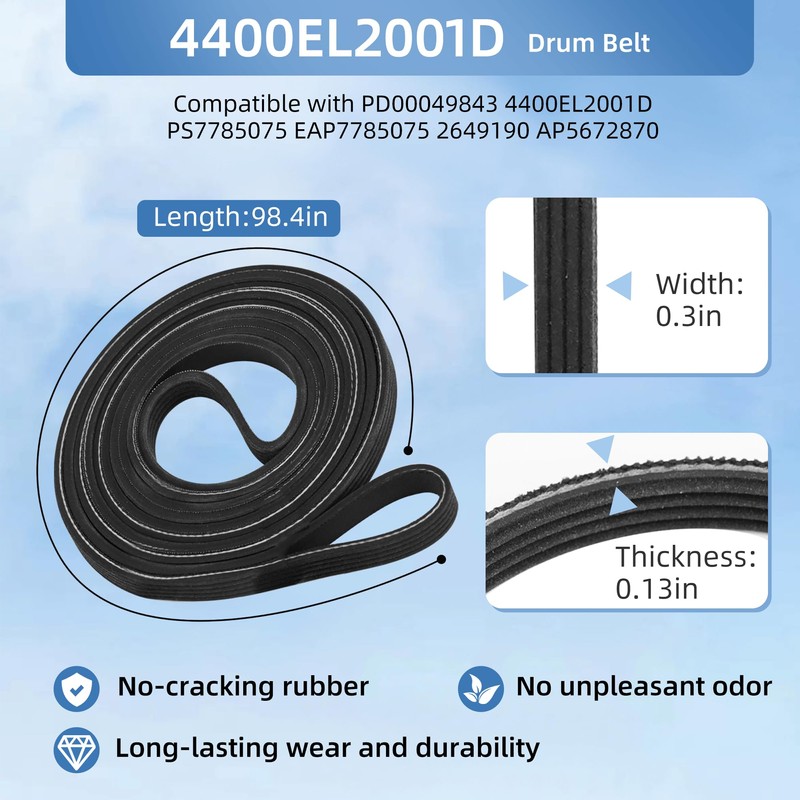 Upgraded DLEX8000V DLEX9000V DLEX7700VE Dryer Drum Roller Replacement for LG,