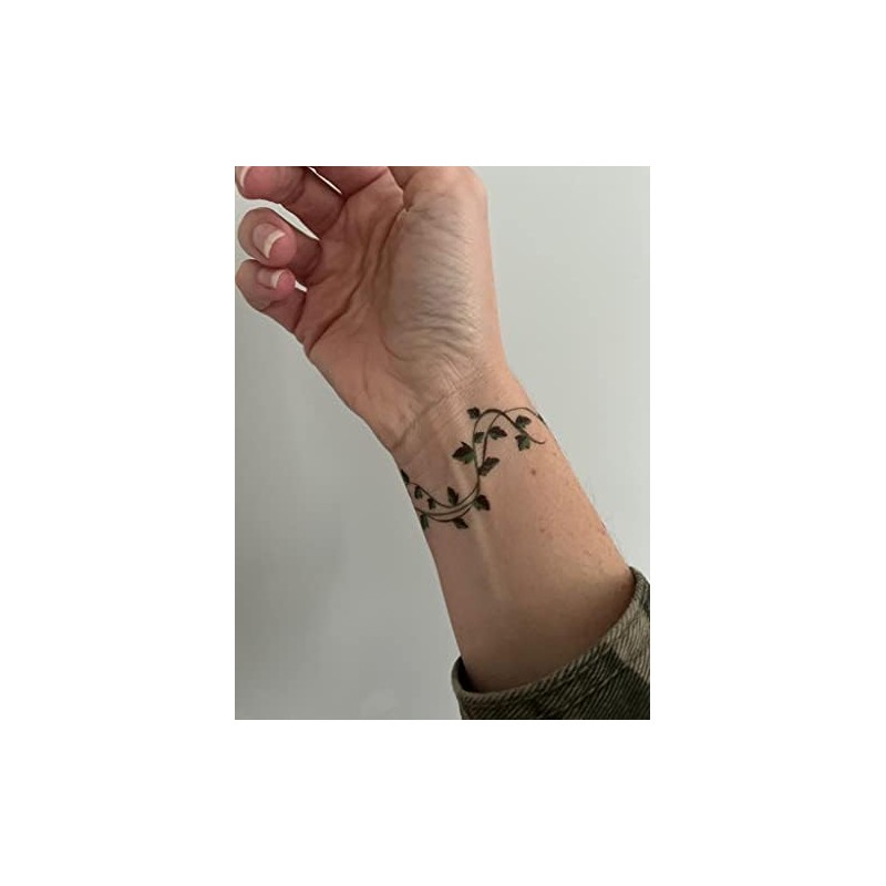 Ivy leaf vine temporary tattoos - 16 x sheets for