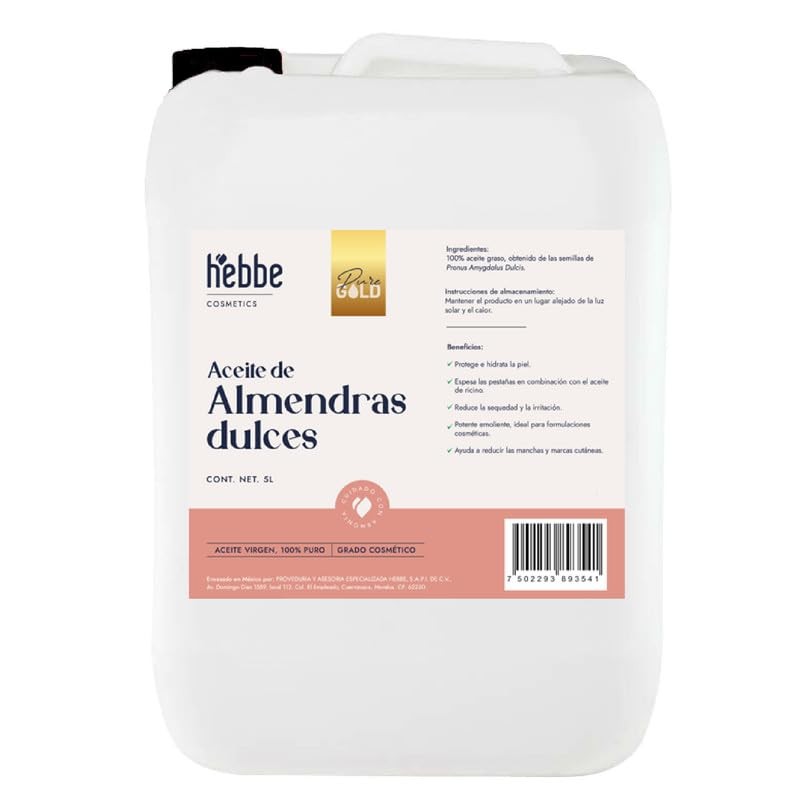 Hebbe - Aceite de Almendras Dulces 100% Puro, Hidratante y