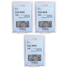 UpStart Components 3-Pack 16-Inch Chainsaw Chain Replacement for Stihl MS 171 - (16", 3/8".043", 55 Drive Links)