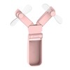 Folding Electric Fan Double Headed Portable Handheld Mini USB Fan