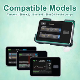 Healvaluefit-Estuche para bomba Tslim x2 con clip, Estuche para bomba Tslim en tándem con clip giratorio de 360°, Accesorios para bomba Tslim x2 en tándem, Compatible con protector de pantalla, Compat